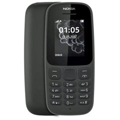 Nokia 105 TA-1203 SS Black цена и информация | Мобильные телефоны | pigu.lt