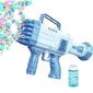 Elektrinis muilo burbulų pistoletas su skysčiu, mėlynas kaina ir informacija | Žaislai berniukams | pigu.lt