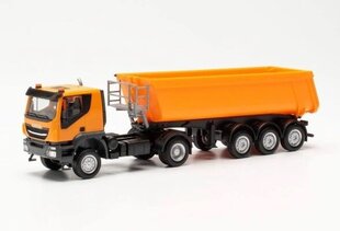 Iveco Trakker Schmitz Cargobull Kippsattelzug mit Stahlmulde 315111 Herpa 1:87 kaina ir informacija | Kolekciniai modeliukai | pigu.lt