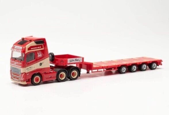 Volvo FH 16 Gl. XL 2020 6x4 Semitieflade-Sattelzug Torben Rafn 316354 Herpa 1:87 kaina ir informacija | Kolekciniai modeliukai | pigu.lt