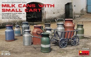 Klijuojamas modelis MiniArt 35580 Milk Cans with Small Cart 1/35 kaina ir informacija | Klijuojami modeliai | pigu.lt