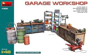 Klijuojamas modelis MiniArt 49011 Garage Workshop 1/48 kaina ir informacija | Klijuojami modeliai | pigu.lt