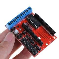 L293D variklio valdiklis, skirtas ESP8266 „WiFi ESP12E LUA“ - raudona цена и информация | Контроллеры | pigu.lt