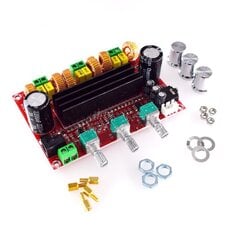 Maitinimo stiprintuvas 2.1 2x80W +100W (WOOT) TPA3116D, 12V-24V TPA3116D2, Arduino kaina ir informacija | Valdikliai | pigu.lt