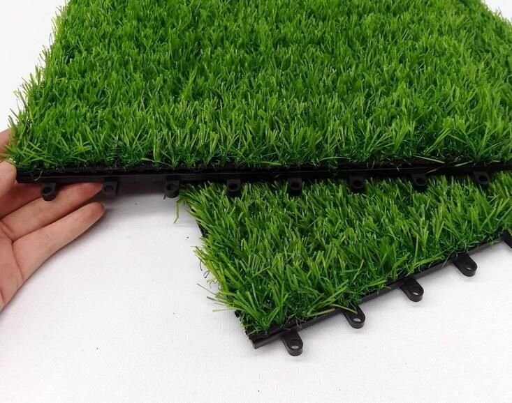 Dirbtinė žolė plytelėse 30x30cm - 2 tipo žalia spalva kaina ir informacija | Terasos grindys | pigu.lt