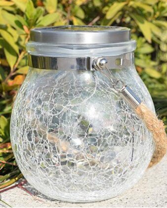 Lauko LED šviestuvas Garden Solar Lantern/ Hanging Solar, L dydis, baltas kaina ir informacija | Lauko šviestuvai | pigu.lt