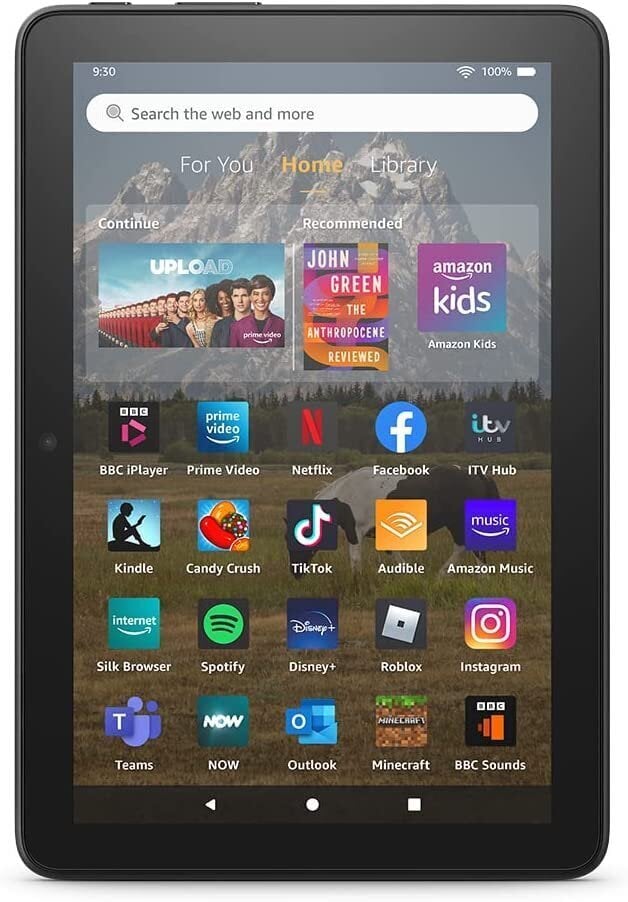 Amazon Fire HD 8 64GB black цена и информация | Planšetiniai kompiuteriai | pigu.lt