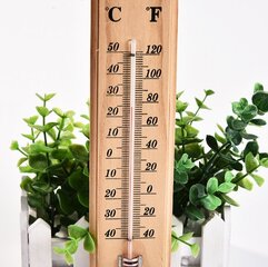 Medinis sienos termometras HD-82650 цена и информация | Метеорологические станции, термометры | pigu.lt