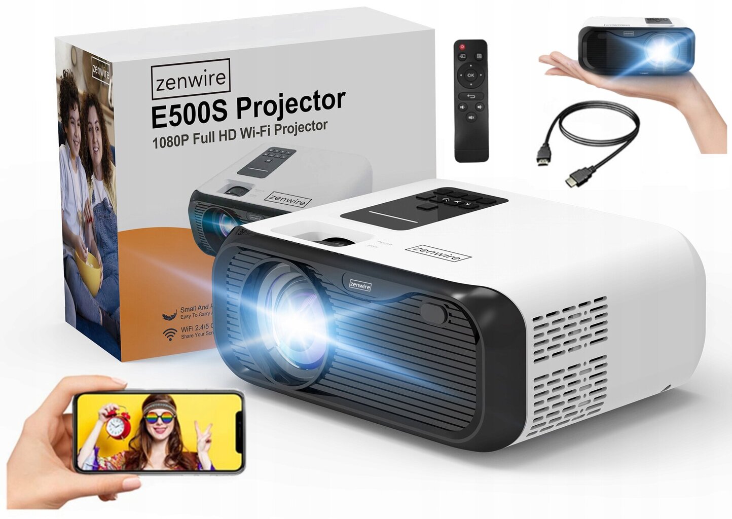 Zenwire E500S kaina ir informacija | Projektoriai | pigu.lt