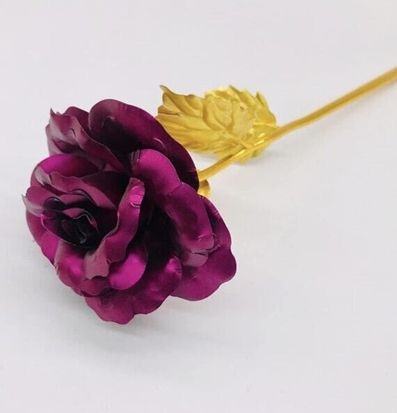 Stabilizuota amžinoji rožė dėžutėje, violetinė kaina ir informacija | Miegančios rožės, stabilizuoti augalai | pigu.lt