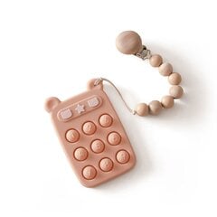 Silikoninis mygtukinis telefonas kūdikiams kaina ir informacija | Žaislai kūdikiams | pigu.lt