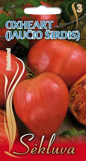 Valgomieji pomidorai Oxheart (Jaučio širdis) kaina ir informacija | Daržovių, uogų sėklos | pigu.lt