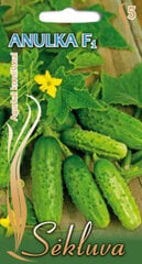 Paprastieji trumpavaisiai agurkai Anulka F1 цена и информация | Семена овощей, ягод | pigu.lt