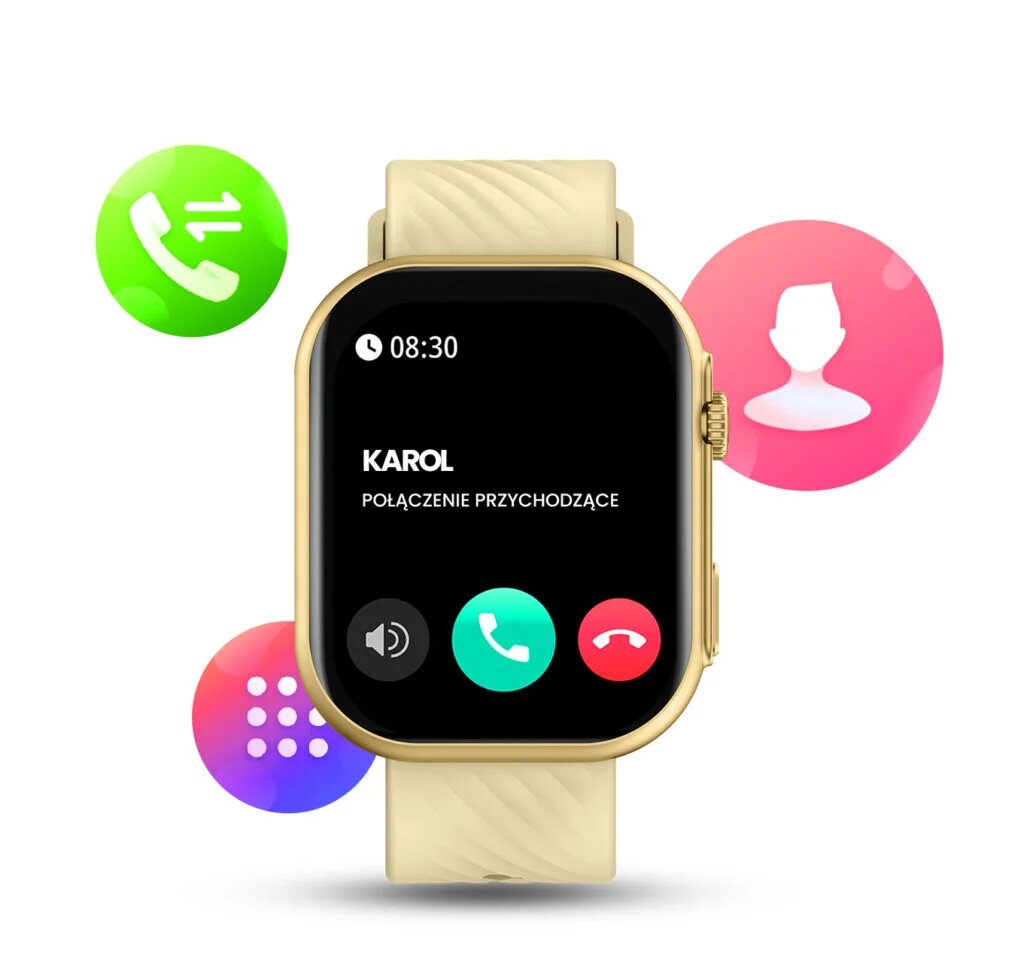 Manta Revo Gold kaina ir informacija | Išmanieji laikrodžiai (smartwatch) | pigu.lt