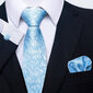 Vyriškas kaklaraištis komplektas melsvas kaina ir informacija | Kaklaraiščiai, peteliškės | pigu.lt