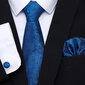 Vyriškas kaklaraištis komplektas mėlynas kaina ir informacija | Kaklaraiščiai, peteliškės | pigu.lt