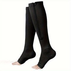 Носки компрессионные унисекс, цвет черный цена и информация | Женские носки | pigu.lt
