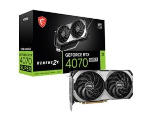 MSI GeForce RTX 4070 Super 12G Ventus 2X OC kaina ir informacija | Vaizdo plokštės (GPU) | pigu.lt