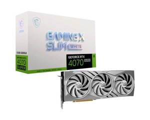 MSI GeForce RTX 4070 Super 12G Gaming X Slim White kaina ir informacija | Vaizdo plokštės (GPU) | pigu.lt