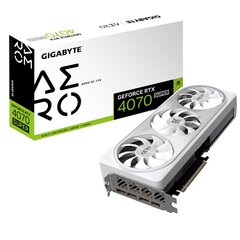 Gigabyte GeForce RTX 4070 Super Aero OC 12G (GV-N407SAERO OC-12GD) цена и информация | Видеокарты (GPU) | pigu.lt