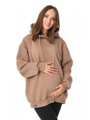 Bluzonas nėščioms moterims Naomi Mija 1015, rudas kaina ir informacija | Džemperiai moterims | pigu.lt
