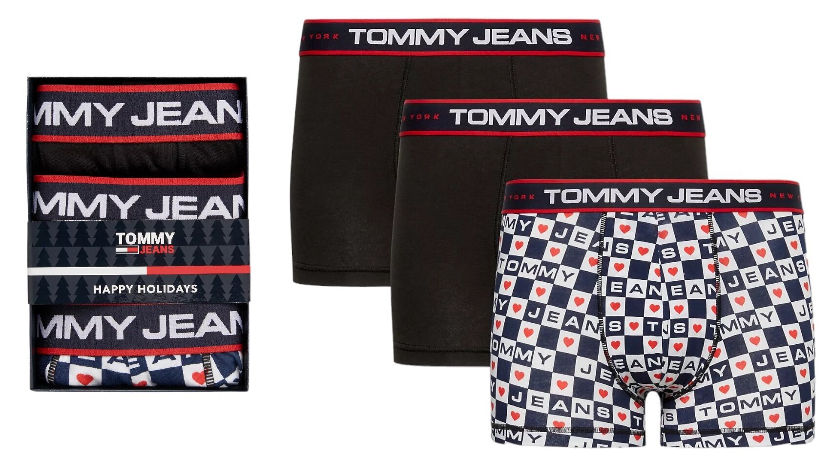 Tommy Jeans trumpikės vyrams 84819, 3 vnt kaina ir informacija | Trumpikės | pigu.lt