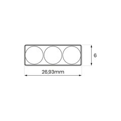 LED modulis, eko-ssmini3, 4000k kaina ir informacija | LED juostos | pigu.lt