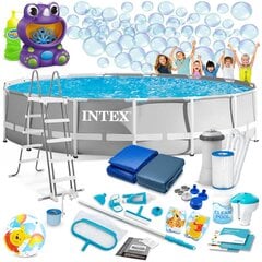 Открытый бассейн с каркасом, 20in1, 457 x 122 см + пузырьковый аппарат цена и информация | Бассейны | pigu.lt