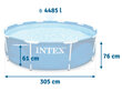 Karkasinis lauko baseinas Intex, 305 x 76 cm kaina ir informacija | Baseinai | pigu.lt