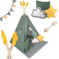 Детская палатка Nukido, зеленый цена и информация | Детские игровые домики | pigu.lt