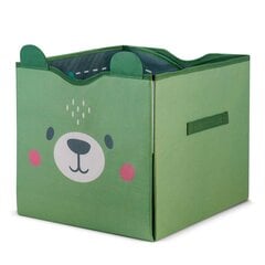 Контейнер для игрушек и коврик Nukido, зеленый цена и информация | Тумба с ящиками Versa | pigu.lt