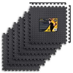 Mankštos kilimėlis Neo Sport, 60 x 60 cm, juodas kaina ir informacija | Kilimėliai sportui | pigu.lt