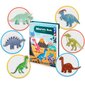 Magnetinė knyga dėlionė dinozaurai, 40 d. kaina ir informacija | Lavinamieji žaislai | pigu.lt