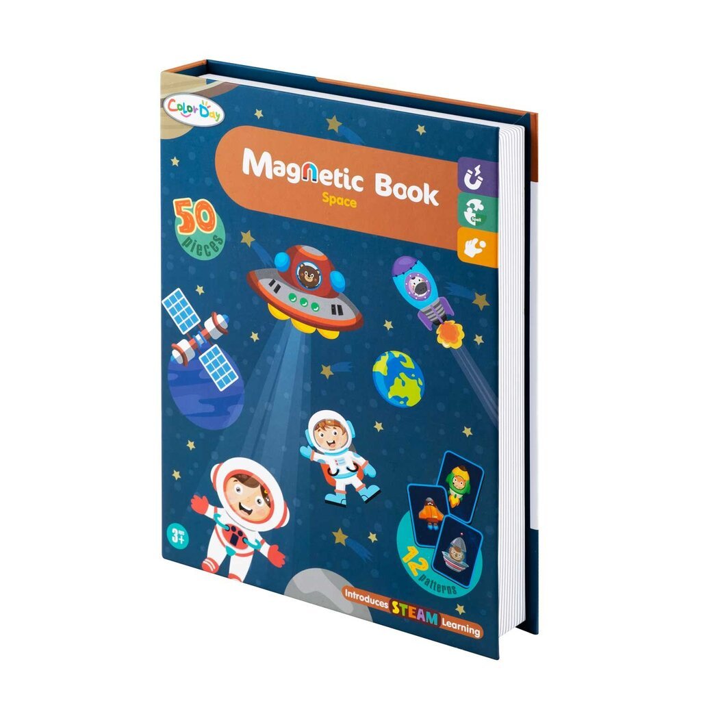 Magnetinė knyga kosmosas, 50d. kaina ir informacija | Lavinamieji žaislai | pigu.lt