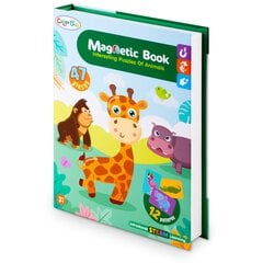 Magnetinių dėlionių knyga gyvūnai, 47 d. kaina ir informacija | Lavinamieji žaislai | pigu.lt