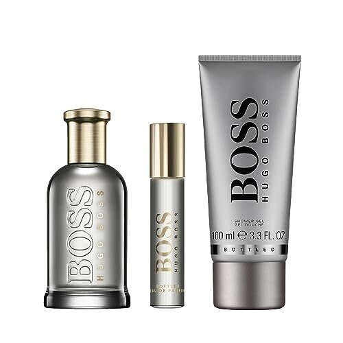 Kosmetikos rinkinys Hugo Boss Bottled EDP vyrams: kvapusis vanduo 100 ml + kvapusis vanduo 10 ml + dušo želė 100 ml цена и информация | Kvepalai vyrams | pigu.lt