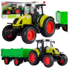 Žaislinis traktorius su nuimama priekaba, šviesa ir garsu MalPlay цена и информация | Игрушки для мальчиков | pigu.lt