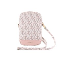 Guess PU G Cube Wallet Phone Bag Zipper Pink цена и информация | Чехлы для телефонов | pigu.lt