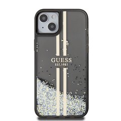 Guess TPU Liquid Glitter Gold Stripe Case kaina ir informacija | Telefono dėklai | pigu.lt