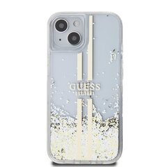 Guess TPU Liquid Glitter Gold Stripe Case kaina ir informacija | Telefono dėklai | pigu.lt