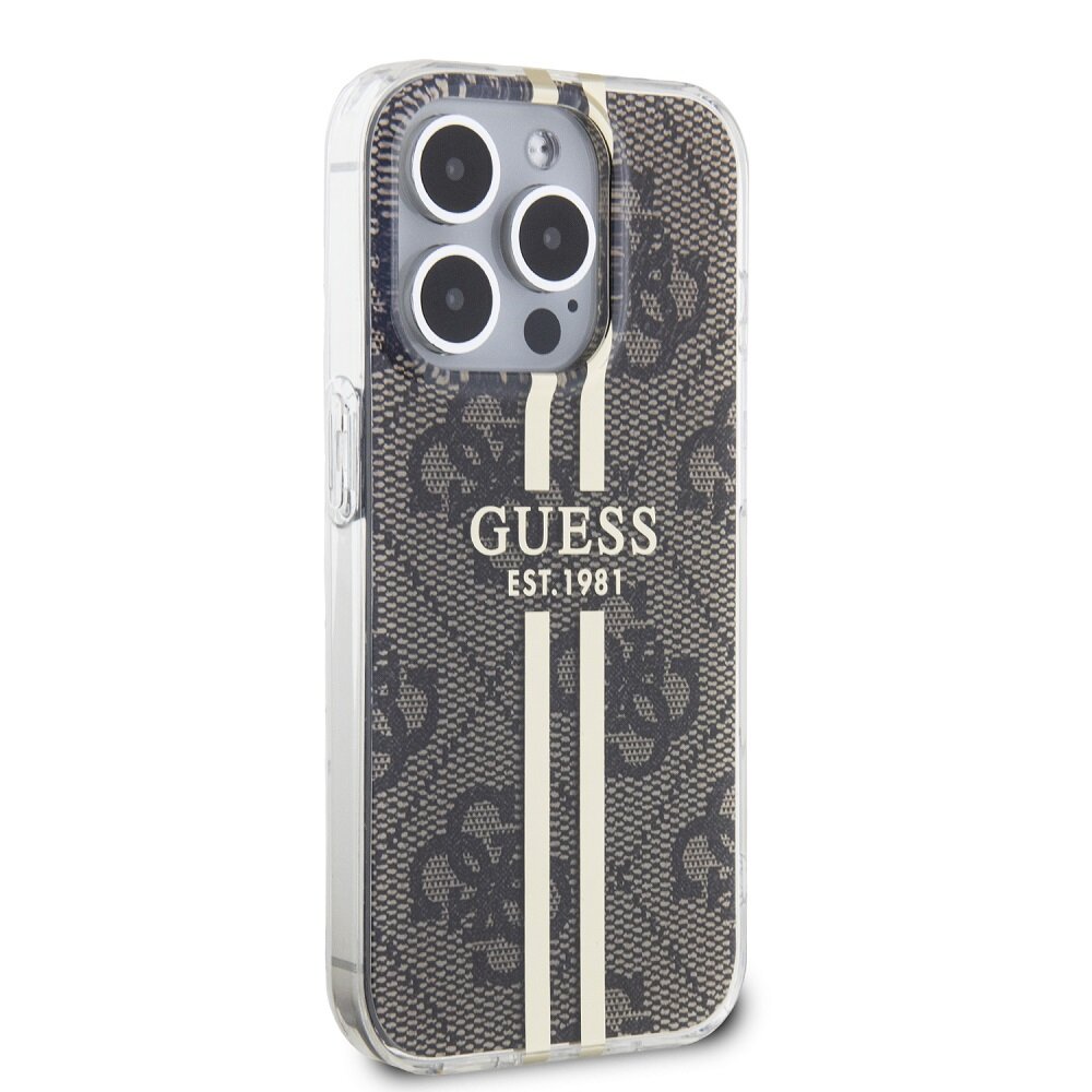 Guess IML 4G Gold Stripe Case цена | pigu.lt