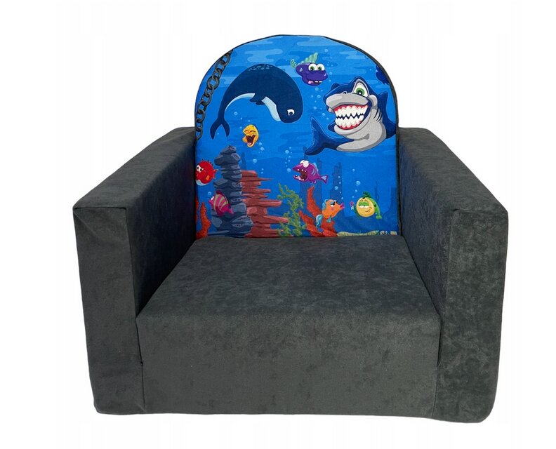Vaikiškas fotelis Fortisline, mėlynas kaina ir informacija | Vaikiški sėdmaišiai, foteliai, pufai | pigu.lt