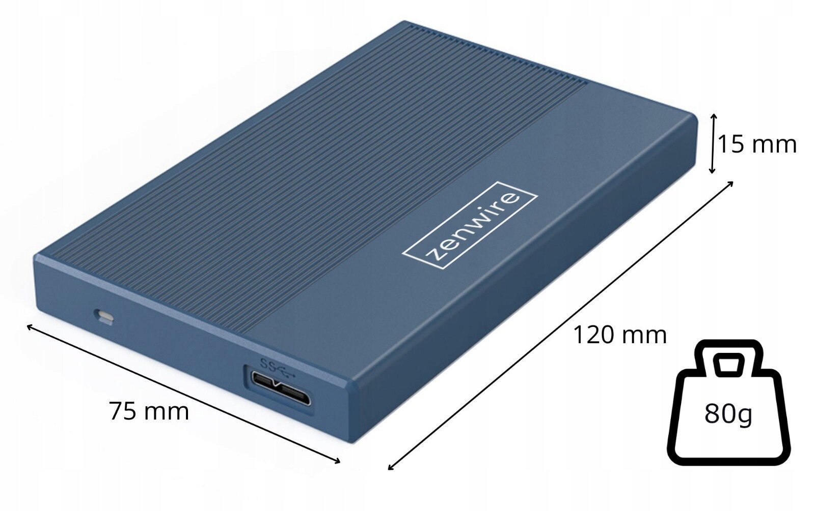 Zenwire MR23G kaina ir informacija | Išoriniai kietieji diskai (SSD, HDD) | pigu.lt