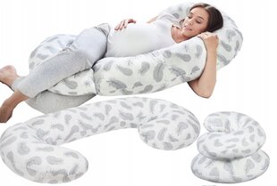 Nėščiosios miego, žindymo pagalvė, 300 cm kaina ir informacija | Maitinimo pagalvės | pigu.lt