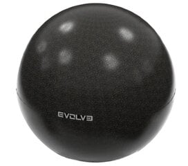 Pilates kamuolys Evolve, 25 cm, juodas цена и информация | Evolve Товары для гимнастики и фитнеса | pigu.lt