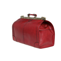 Кожаная дорожная сумка, Katana, бордового цвета цена и информация | Чемоданы, дорожные сумки  | pigu.lt