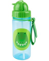 Skip Hop Соломенная бутылка Zoo - Крокодил цена и информация | Бутылочки и аксессуары | pigu.lt