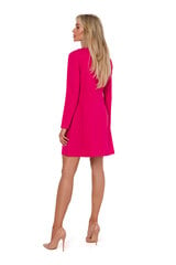 M753 Платье с декоративными обтянутыми пуговицами - розовое цена и информация | Платья | pigu.lt