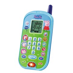 Žaislinis telefonas Peppa Pig Vtech, mėlynas kaina ir informacija | Žaislai kūdikiams | pigu.lt