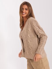 Megztinis moterim, smėlio spalvos kaina ir informacija | Megztiniai moterims | pigu.lt
